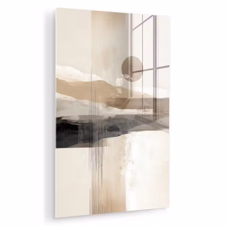 Glas schilderij - Minimalistisch - Landschap - Dimensie — 1