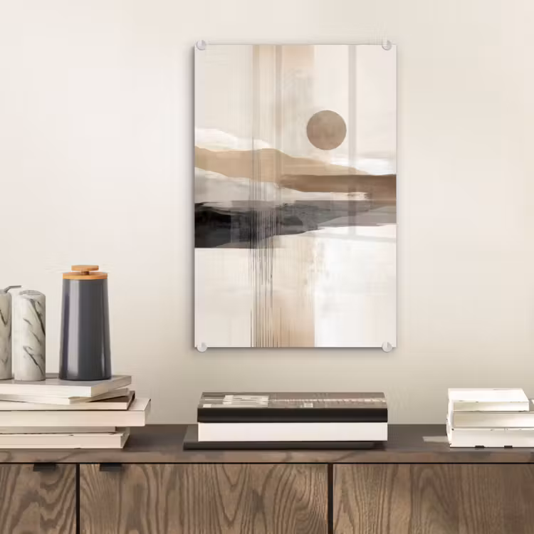 Glas schilderij - Minimalistisch - Landschap - Dimensie — 2