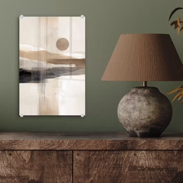 Glas schilderij - Minimalistisch - Landschap - Dimensie — 4