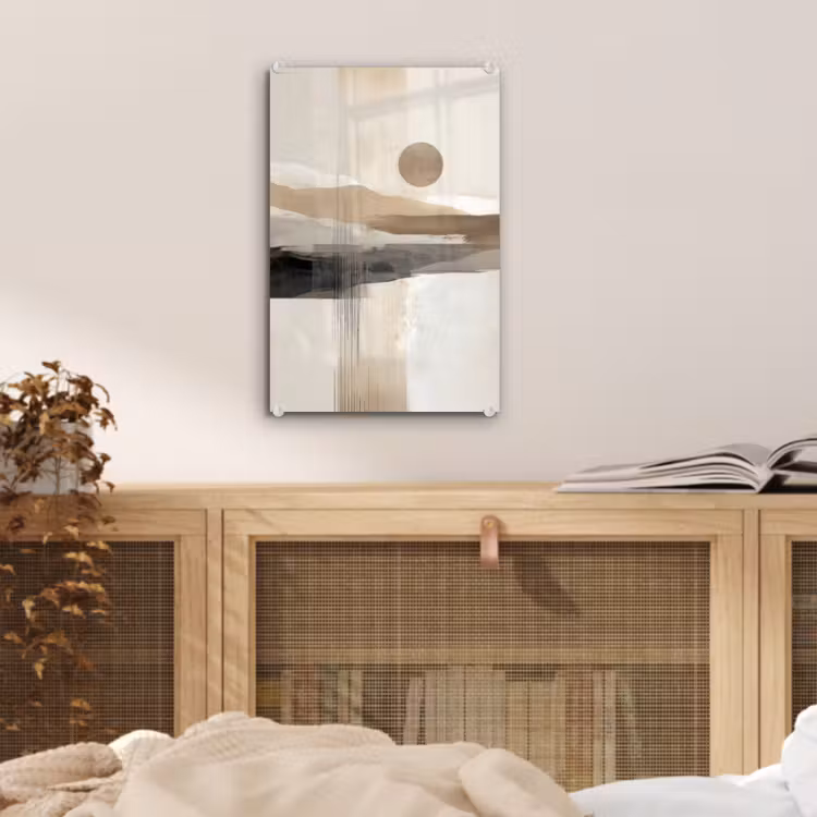 Glas schilderij - Minimalistisch - Landschap - Dimensie — 5