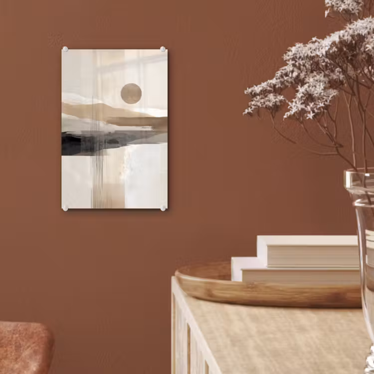 Glas schilderij - Minimalistisch - Landschap - Dimensie — 6