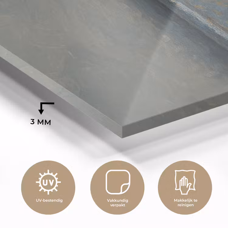 Glas schilderij - Moersleutel - Gereedschap - Verf — 3