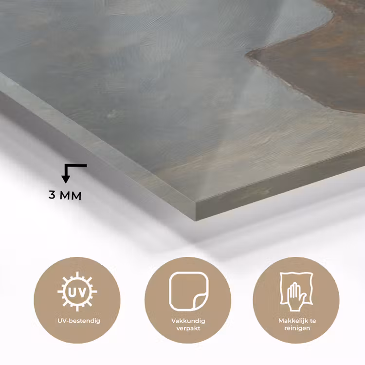 Glas schilderij - Schep - Gereedschap - Schilderij — 3