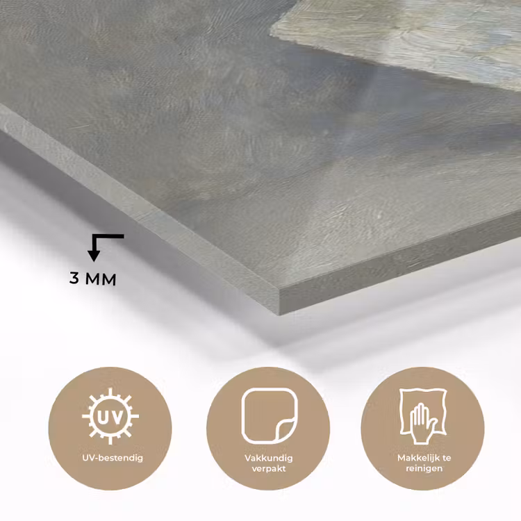 Glas schilderij - Troffel - Verf - Gereedschap — 3