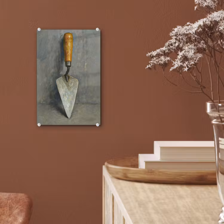 Glas schilderij - Troffel - Verf - Gereedschap — 6