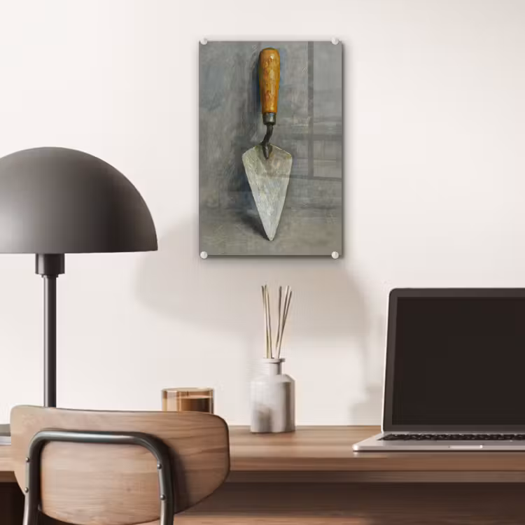 Glas schilderij - Troffel - Verf - Gereedschap — 7
