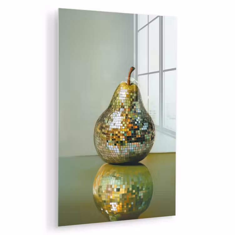 Glas schilderij - Fruit - Disco - Art - Glitter — 1