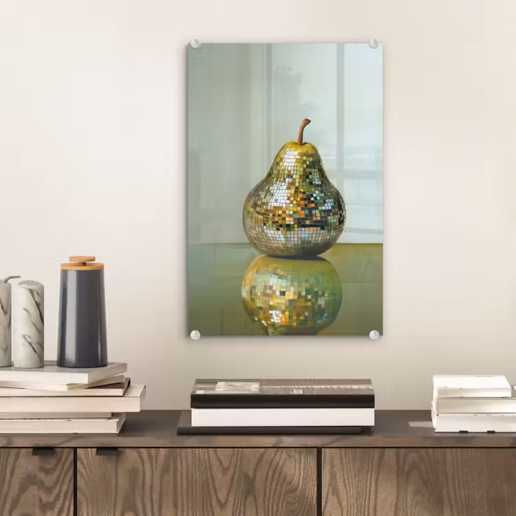Glas schilderij - Fruit - Disco - Art - Glitter — 2