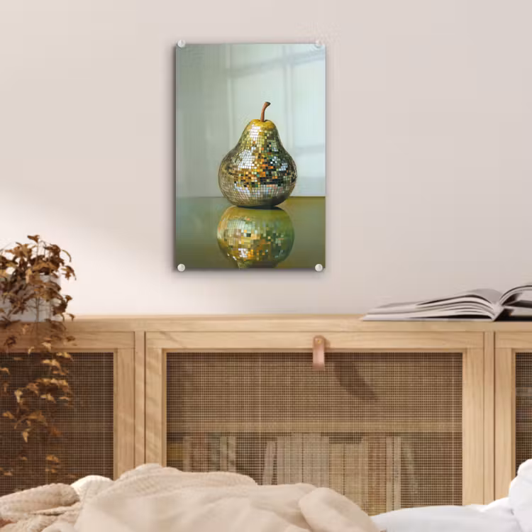 Glas schilderij - Fruit - Disco - Art - Glitter — 5