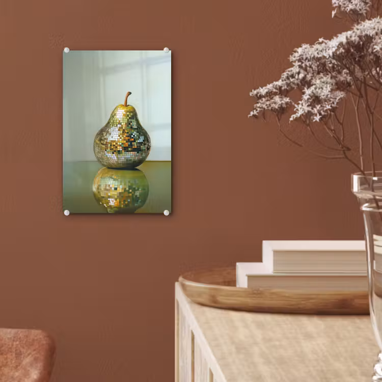 Glas schilderij - Fruit - Disco - Art - Glitter — 6