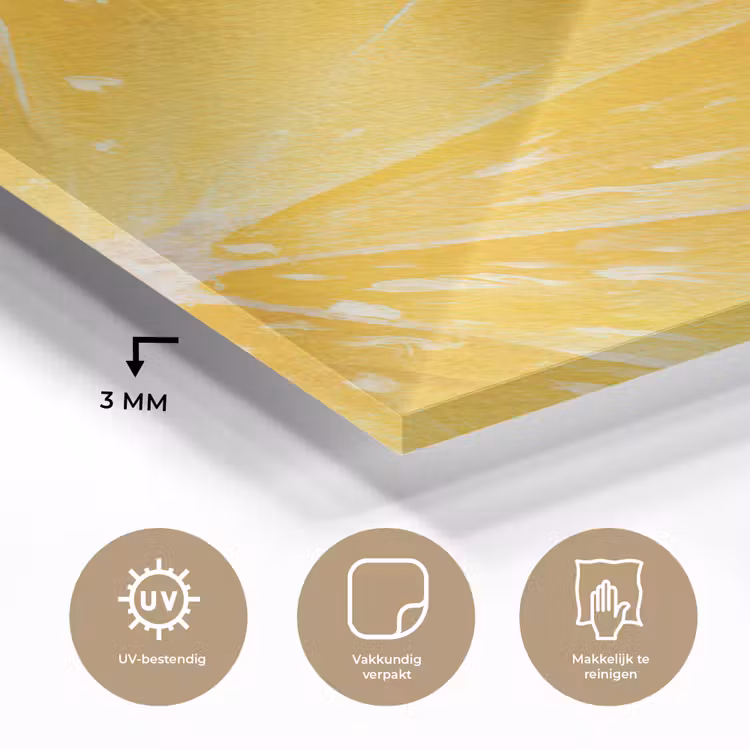 Glas schilderij - Citroen - Geel - Zonnig — 3