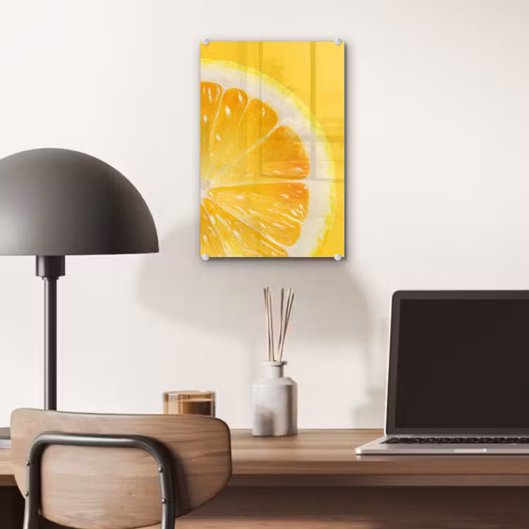 Glas schilderij - Citroen - Geel - Zonnig — 7