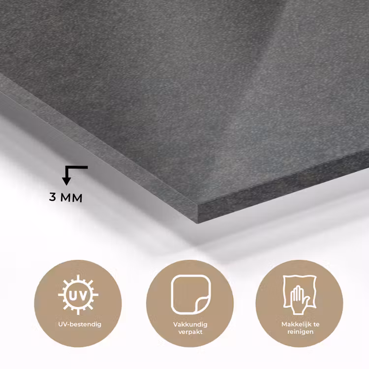 Glas schilderij - Industrieel - Beton - Grijs - Structuren - Retro — 2