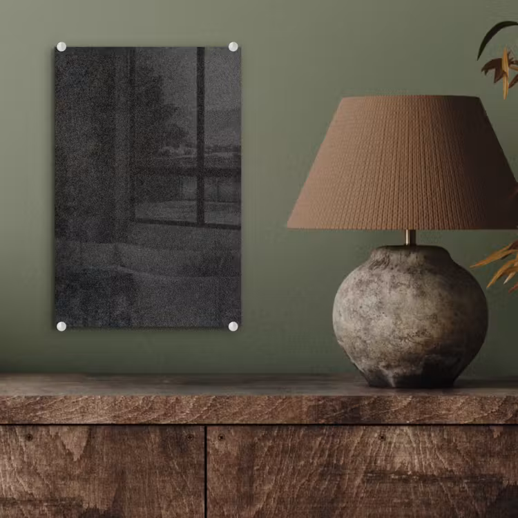 Glas schilderij - Industrieel - Beton - Grijs - Structuren - Retro — 3