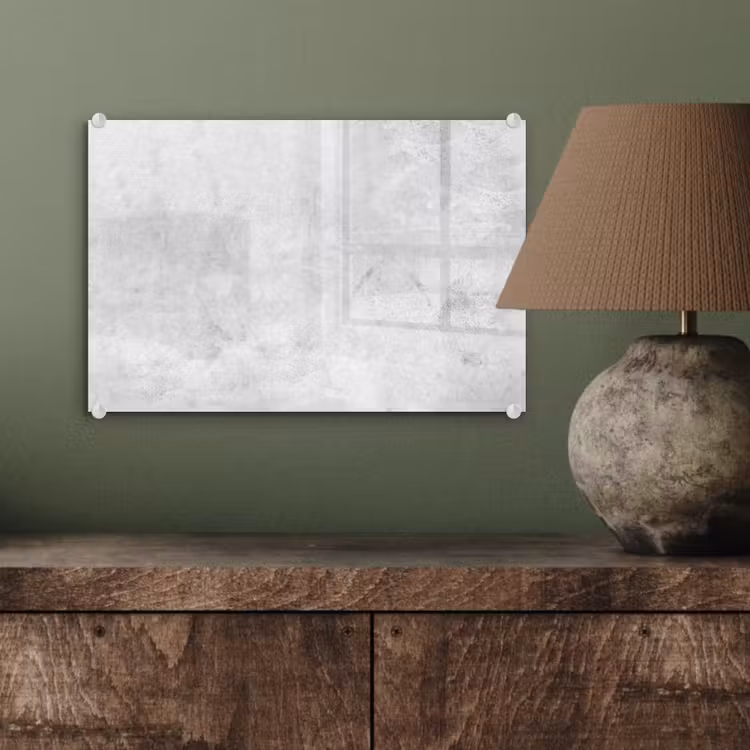 Glas schilderij - Marmer - Textuur - Grijs - Marmerlook — 4