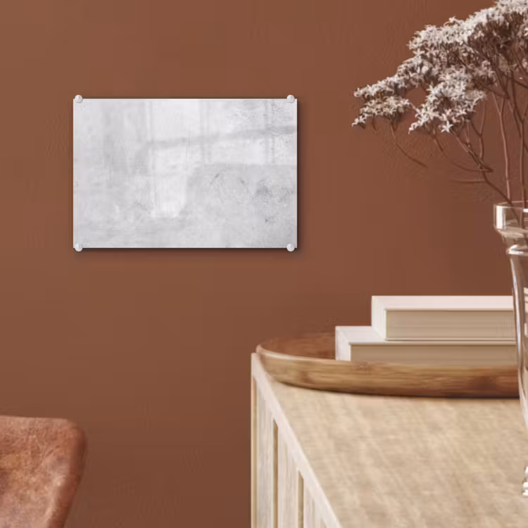Glas schilderij - Marmer - Textuur - Grijs - Marmerlook — 6