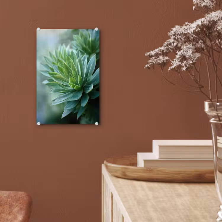 Glas schilderij - Blad - Plant - Groen - Textuur — 6
