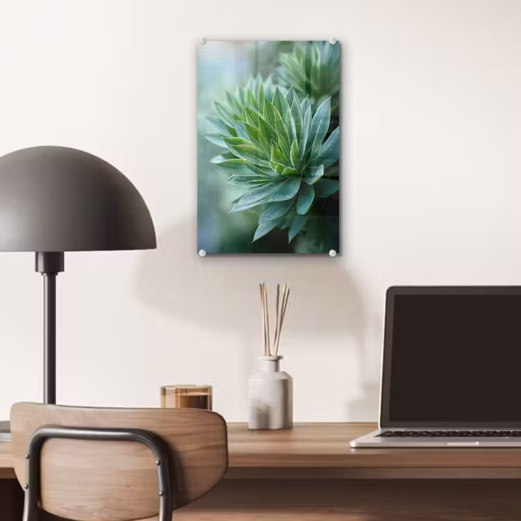 Glas schilderij - Blad - Plant - Groen - Textuur — 7