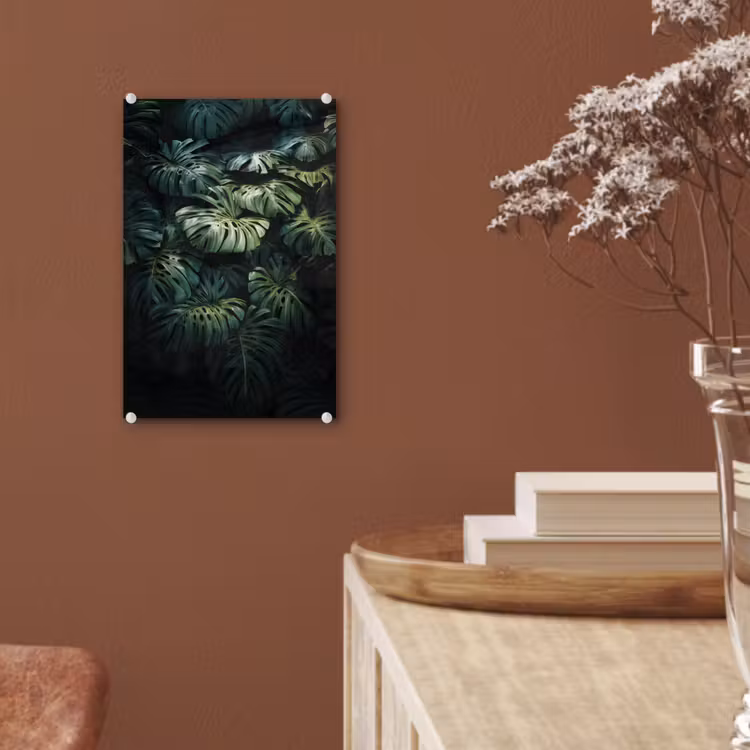 Glas schilderij - Plant - Monstera - Lichtinval — 6