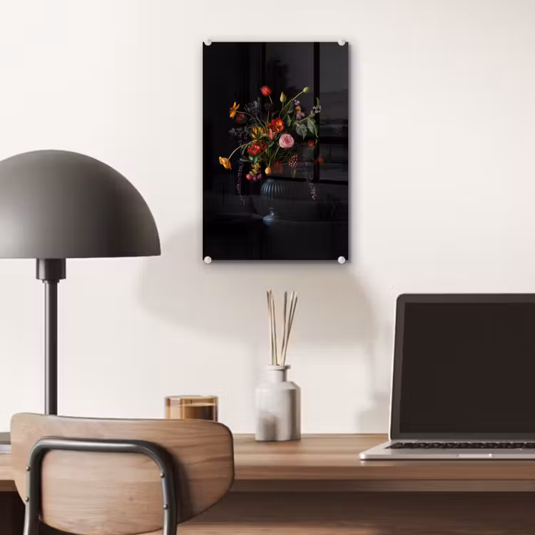 Glas schilderij - Bloemen - Bessen - Klassiek — 7