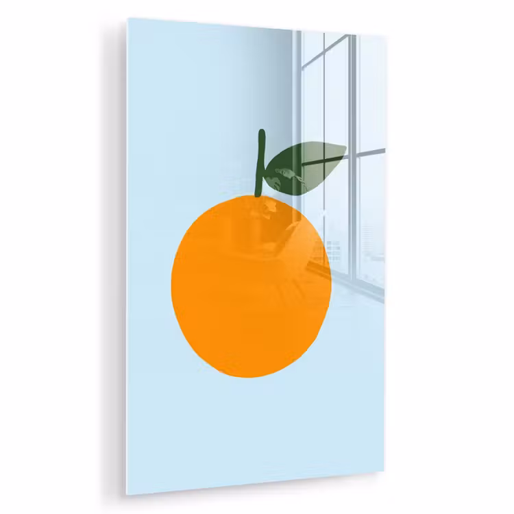 Glas schilderij - Fruit - Sinaasappel - Oranje — 1