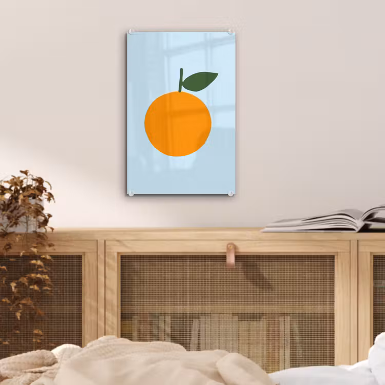 Glas schilderij - Fruit - Sinaasappel - Oranje — 5