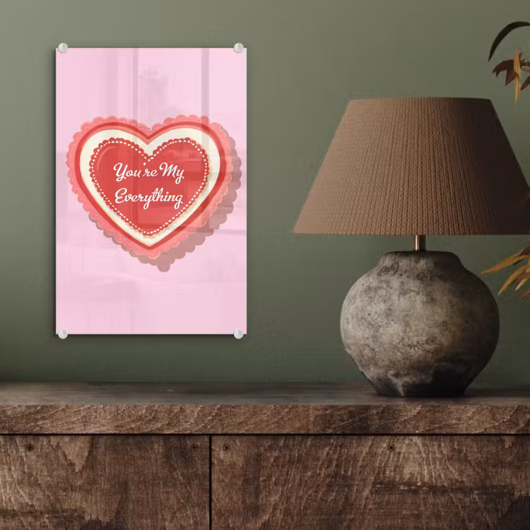 Glas schilderij - Liefde - Hart - Valentijn — 4