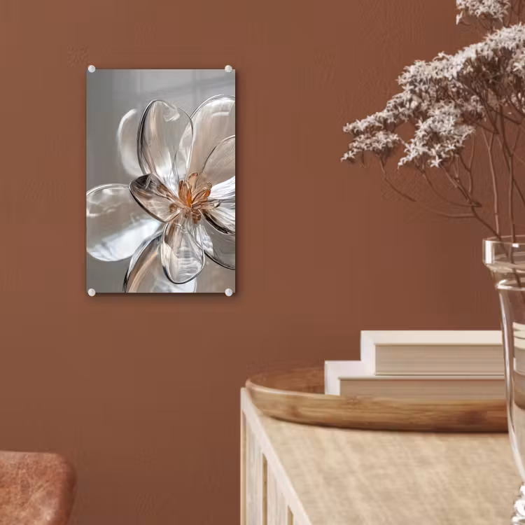 Glas schilderij - Bloem - Glazen - Doorzichtig — 6
