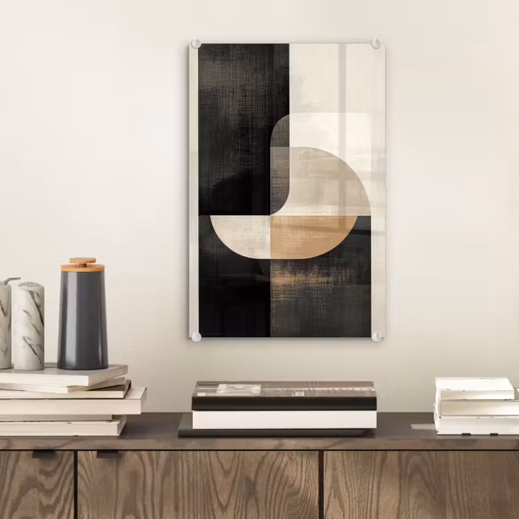 Glas schilderij - Modern - Vierkant - Vormen — 2