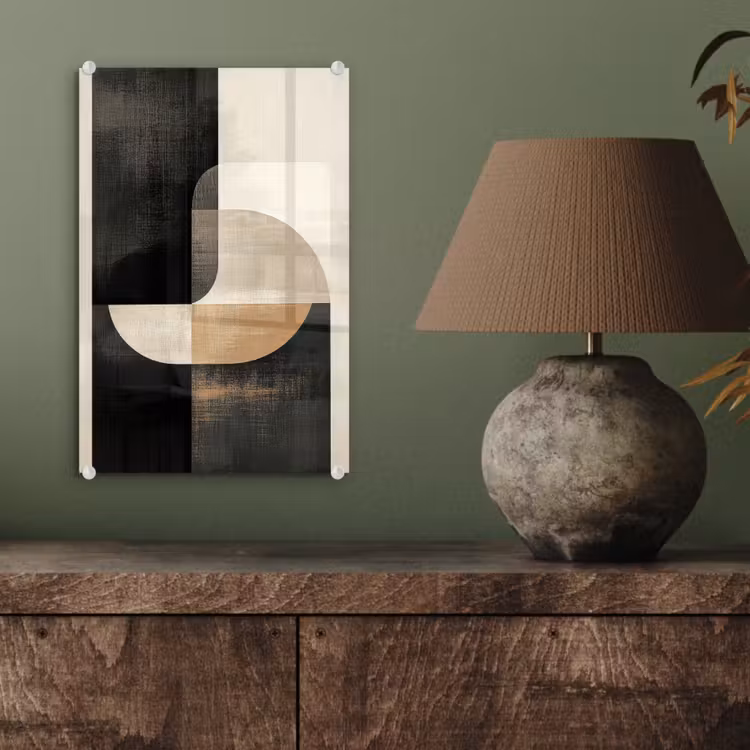 Glas schilderij - Modern - Vierkant - Vormen — 4