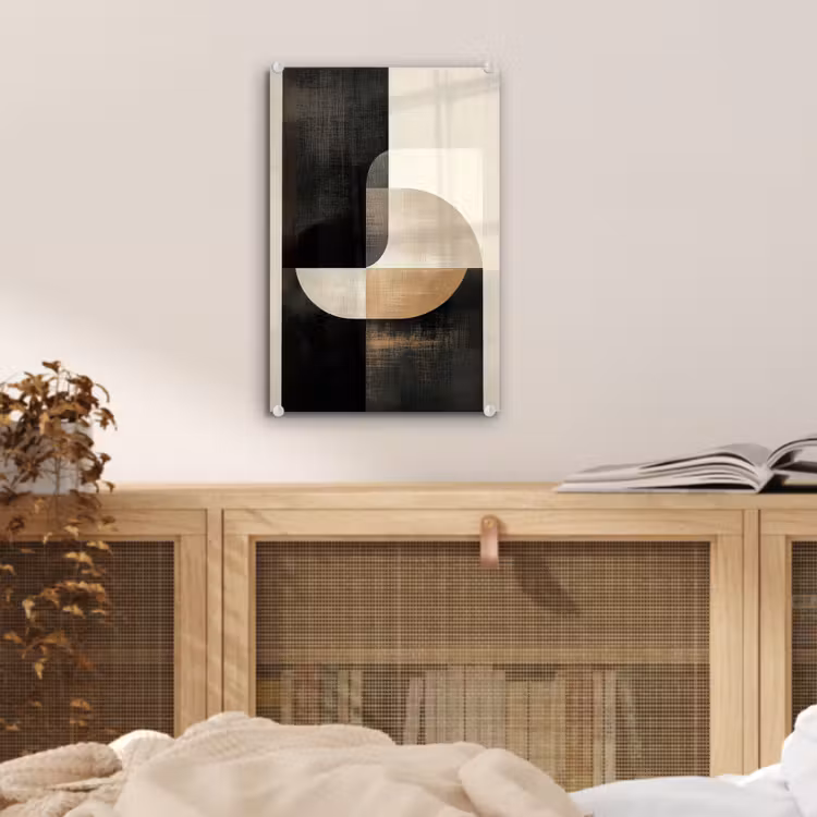 Glas schilderij - Modern - Vierkant - Vormen — 5