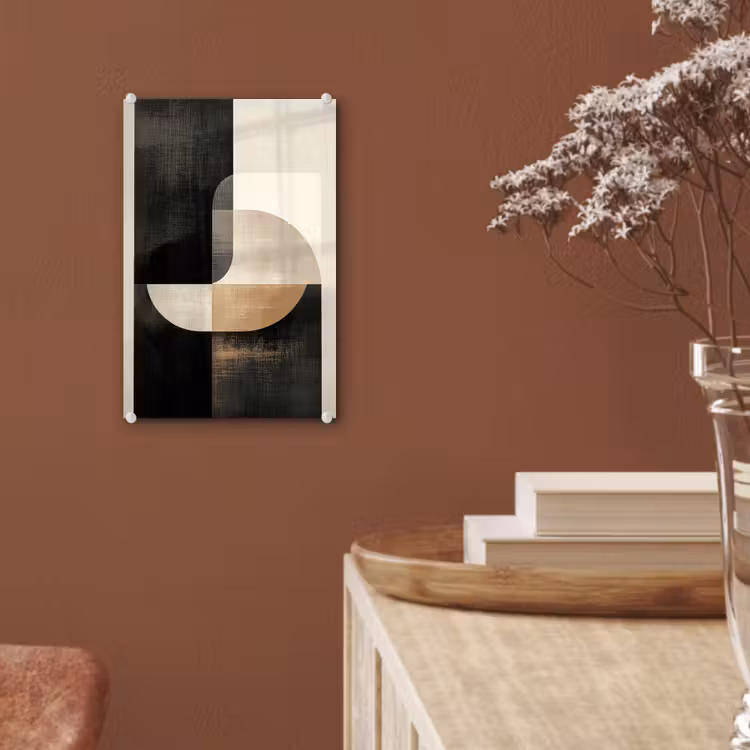 Glas schilderij - Modern - Vierkant - Vormen — 6