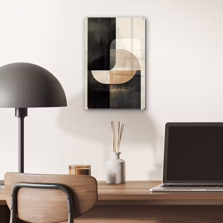 Glas schilderij - Modern - Vierkant - Vormen — 7
