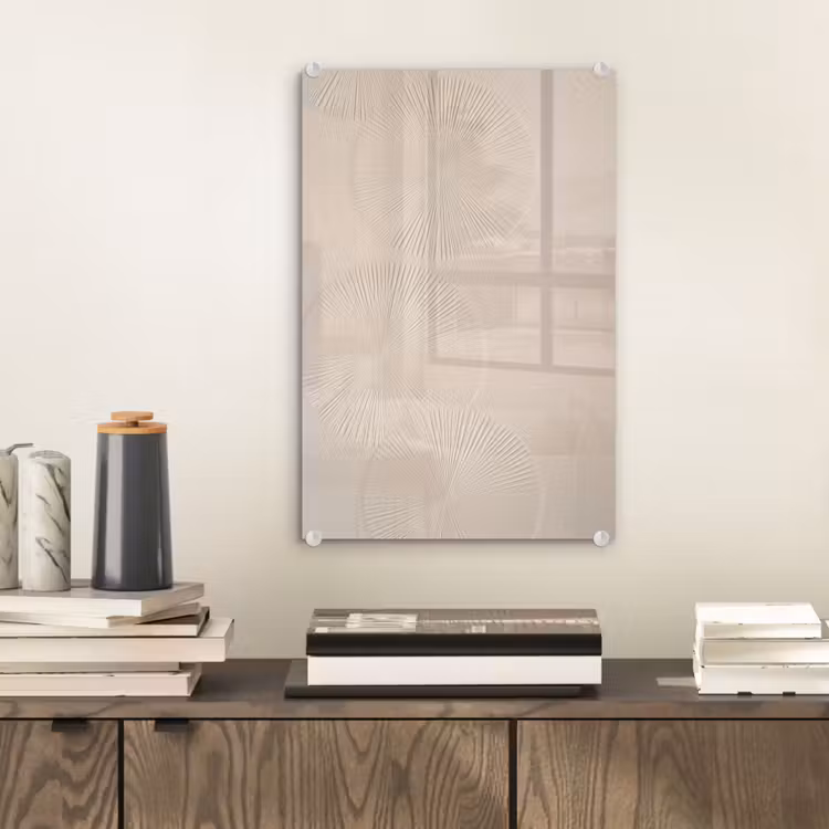 Glas schilderij - Japandi - Beige - Modern — 2