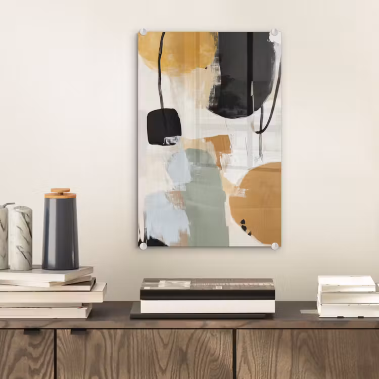 Glas schilderij - Paint - Abstract - Kleuren — 2