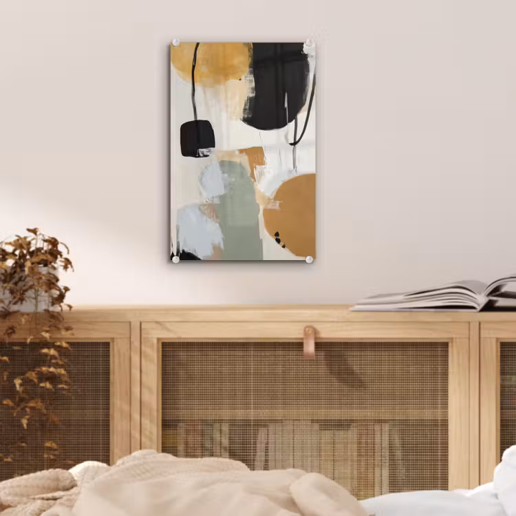 Glas schilderij - Paint - Abstract - Kleuren — 5