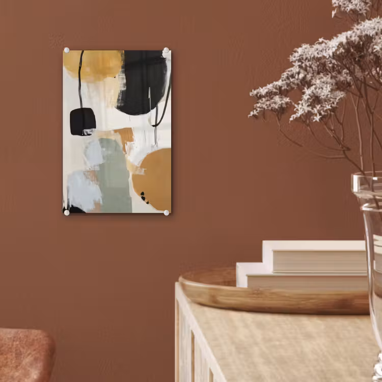 Glas schilderij - Paint - Abstract - Kleuren — 6