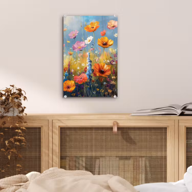 Glas schilderij - Bloemen - Natuur - Botanisch - Kunst — 5