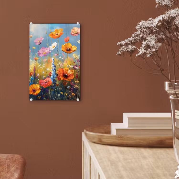 Glas schilderij - Bloemen - Natuur - Botanisch - Kunst — 6