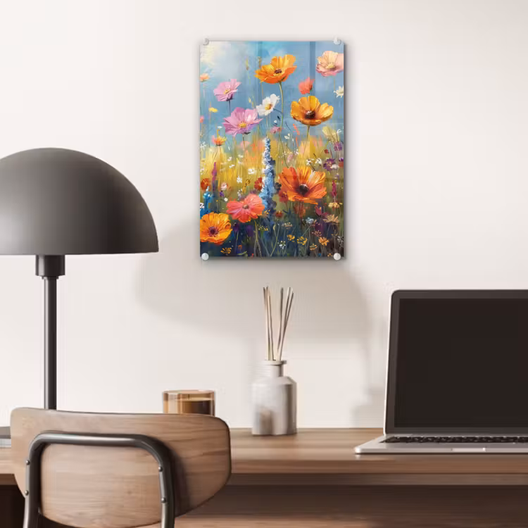 Glas schilderij - Bloemen - Natuur - Botanisch - Kunst — 7