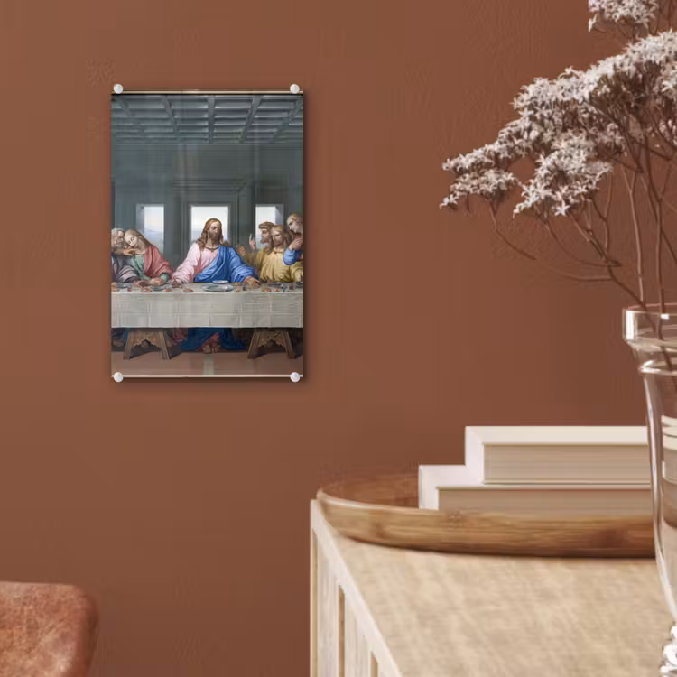 Glas schilderij - Het laatste avondmaal - Leonardo da Vinci — 5