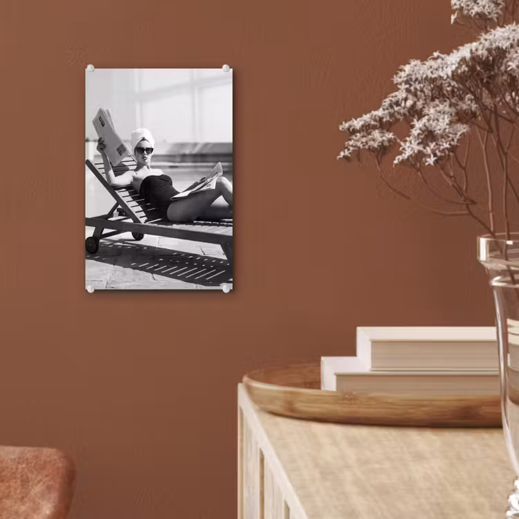 Glas schilderij - Glamour - Modern - Zwart - Wit — 6