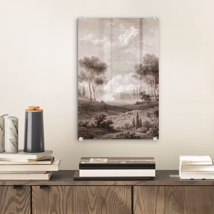 Glas schilderij - Klassiek - Landschap - Neutraal — 2