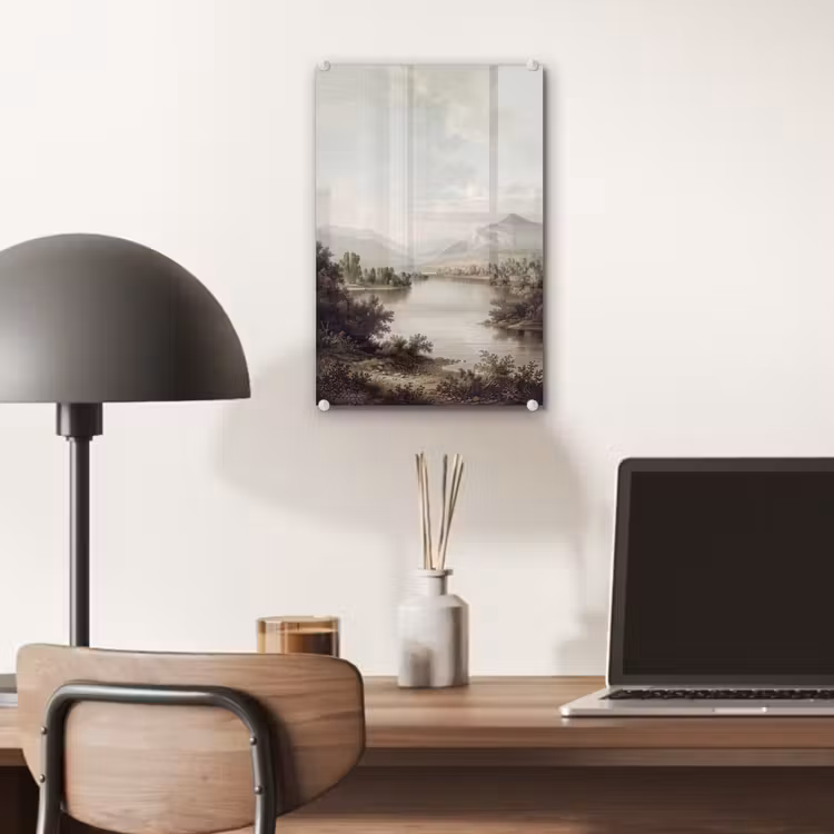 Glas schilderij - Klassiek - Landschap - Sereen — 7