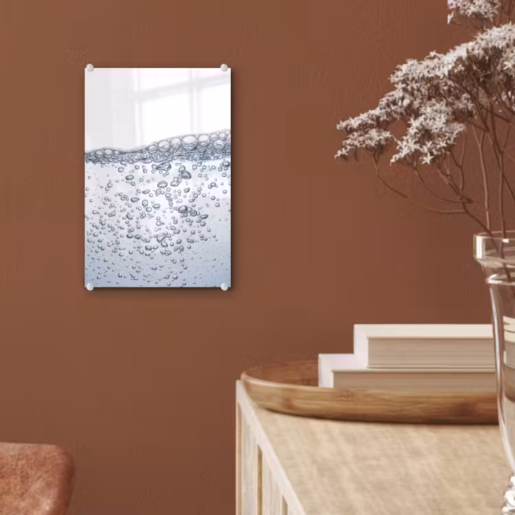 Glas schilderij - Luchtbellen - Water - Dynamisch — 6