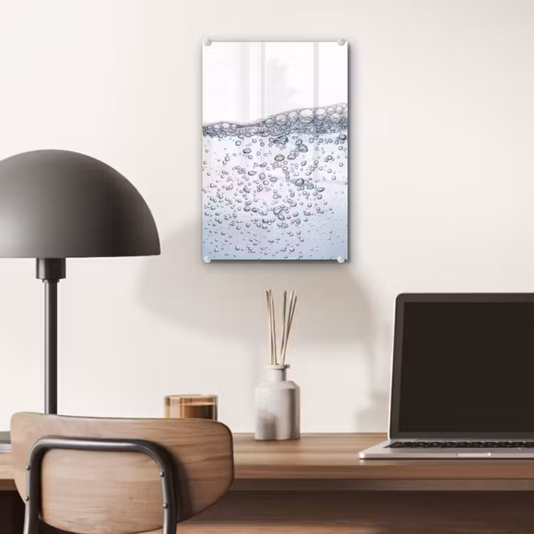 Glas schilderij - Luchtbellen - Water - Dynamisch — 7