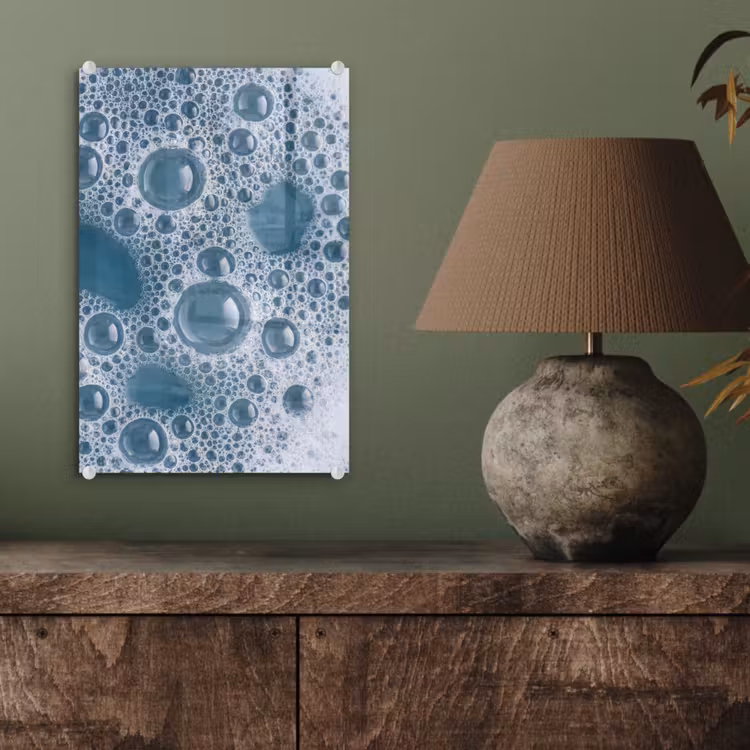 Glas schilderij - Schuim - Water - Textuur — 4