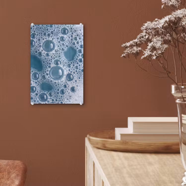 Glas schilderij - Schuim - Water - Textuur — 6