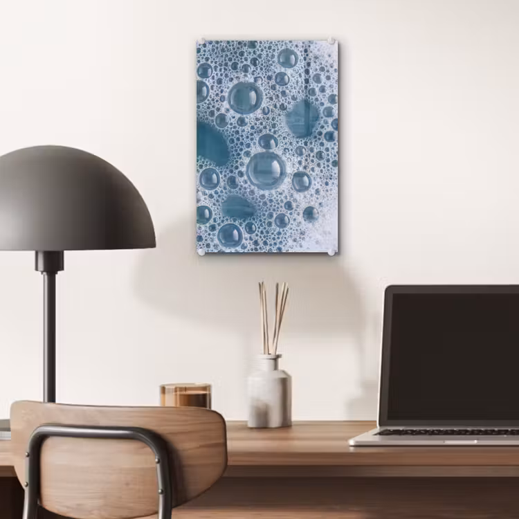 Glas schilderij - Schuim - Water - Textuur — 7