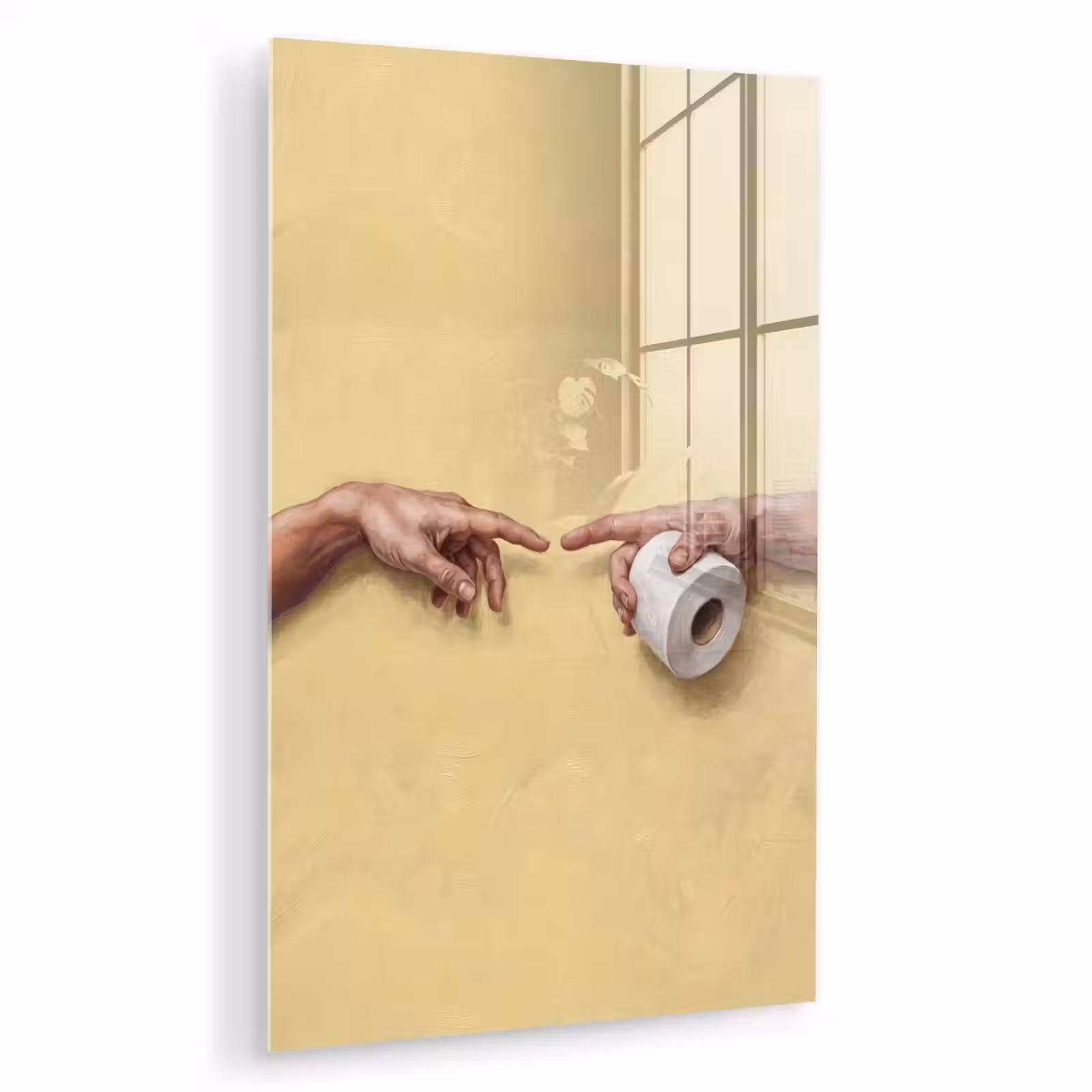 Glas schilderij - Klassiek - Kunst - Humor — 1